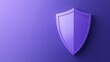 © Tackey - Purple shield icon on a purple background symbolizing security and protection, ideal for cybersecurity and data safety concepts.