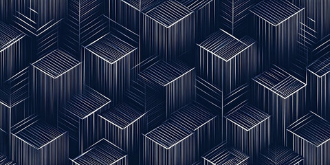 Wall Mural - abstract cube background