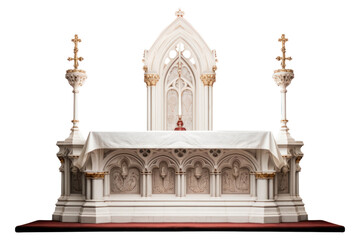 Poster - PNG Altar architecture building white background.