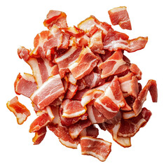 PNG Chopped bacon ready for cooking or garnish