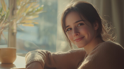 portrait of a smiling woman