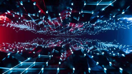 3D motion loop animated frame background.