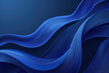 Wall Mural - A blue wave with a blue background