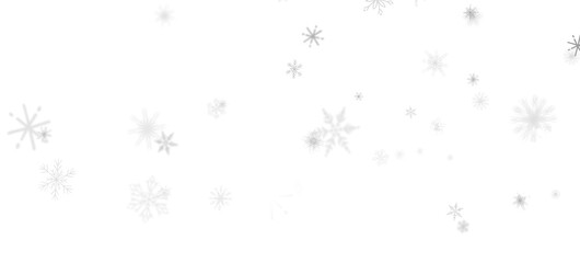 Aufkleber - Snowflake Bliss: Striking 3D Illustration Showcasing Falling Holiday Snowflakes