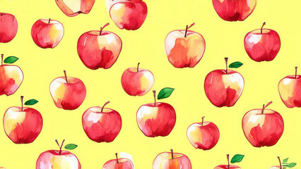 Seamless pattern of apple