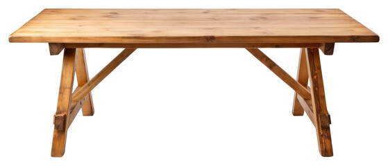 Canvas Print - PNG Table wood furniture bench.