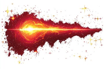 Wall Mural - Cosmic Energy Burst with Stars