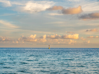 Wall Mural - Seascape view with white sand, quiet beach, clear sea water, blue sky in summer of Koh Samet (Samet Isalnd) in Thailand