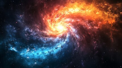 Poster - Colorful Cosmic Spiral