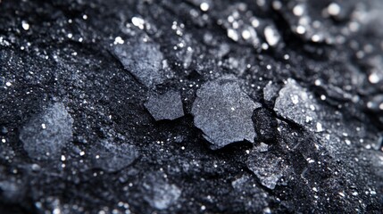 Sticker - Close-up of black volcanic rock texture