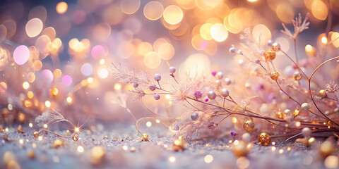 Wall Mural - enchanted meadow: a dreamy and ethereal landscape unfolds, where delicate white wildflowers sway gen