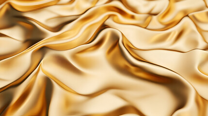 Wall Mural - Luxurious Golden Fabric Texture - Perfect for Elegant Designs