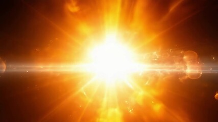 Wall Mural - a powerful explosion of light with vibrant rays radiating, depicting high energy and dynamic visual 