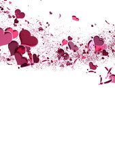 Wall Mural - Valentine Day Hearts