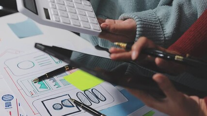 The designer team is designing the uxui system to make the uxui system work well on new phones and support system updates. Website development concept UI UX front end designer