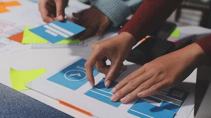 The designer team is designing the uxui system to make the uxui system work well on new phones and support system updates. Website development concept UI UX front end designer