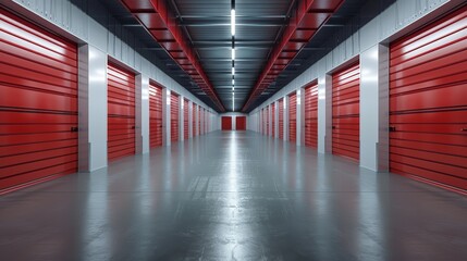 Personal storage services with various options, clear background, storage services, flexible plans