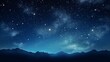 © venusvi - Beautiful starry night with twinkling stars, deep blue sky, open space for copy