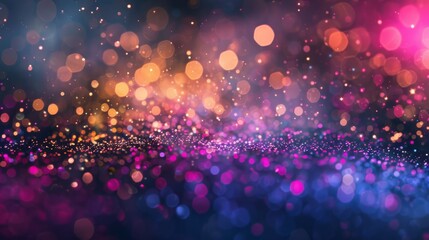 Aufkleber - Brightly colored particles creating a dynamic background effect