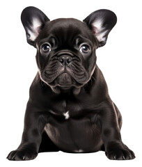 Sticker - PNG Bulldog animal mammal black.