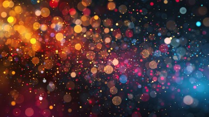 Aufkleber - Diverse colored particles forming an abstract background