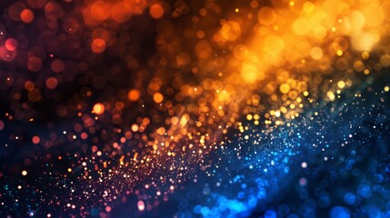 Aufkleber - Diverse colored particles forming an abstract background