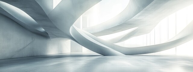 Abstract architectural background featuring 3D rendering