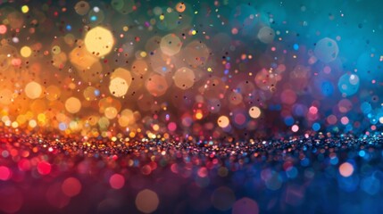 Aufkleber - Multicolored particles forming a vibrant pattern