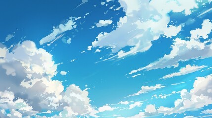 Wall Mural - blue sky and clouds