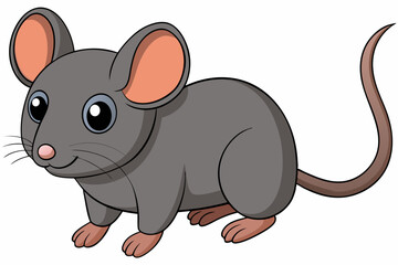 Poster - vector art of house mouse 