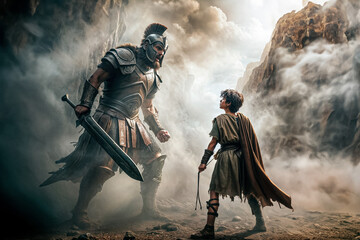 david and goliath - sling shot bible story