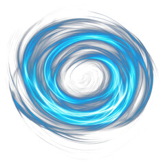 Sticker - PNG Abstract blue swirling light vortex