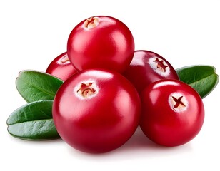 Wall Mural - cranberry isolated white background