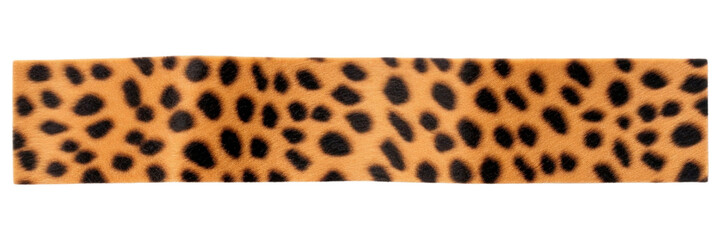 Wall Mural - PNG Animal pattern adhesive strip leopard animal white background.