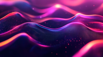 Wall Mural - Abstract waves of colorful light with smooth gradients and texture