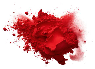 Canvas Print - PNG Pigment powder red splattered exploding.