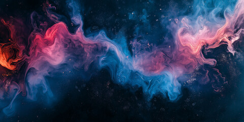 Wall Mural - A colorful galaxy with a purple and blue swirl