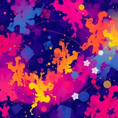 Wall Mural - abstract background with splashes