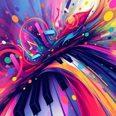 Wall Mural - abstract colorful background