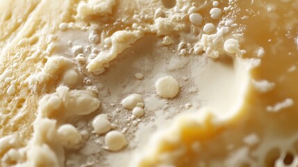 Canvas Print - Close-up of Creamy and Bubbly Texture