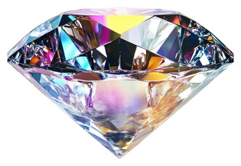 Sticker - PNG Brilliant, faceted, colorful, gemstone, luxury