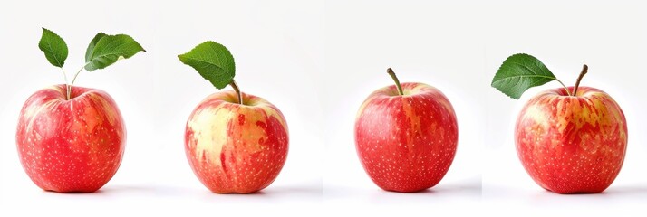 Apple fruit over white background