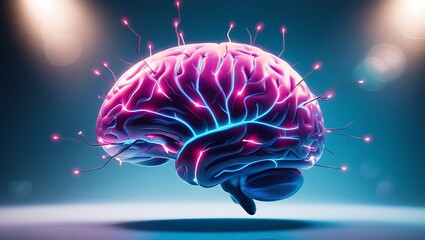 Wall Mural - 3d rendered illustration of human brain