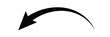 © Gemivector5 - black long curved arrow icon. Arrow pointing . long cuved Arrow vector . arrow icon eps 10.