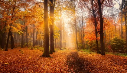 Canvas Print - autumn in the forest