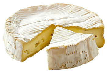 Poster - PNG  Picese of cheese brie food parmigiano-reggiano white background.