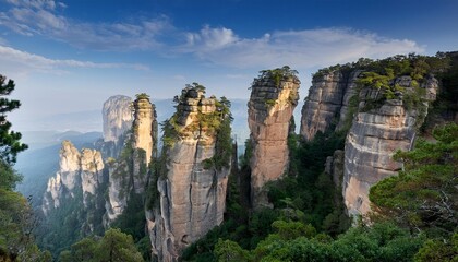 Canvas Print - quartz sandstone pillars avatar mountains