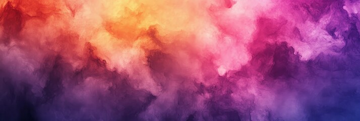 Canvas Print - A swirling display of colors fills the canvas, featuring dynamic shades of orange, pink, and purple blending harmoniously