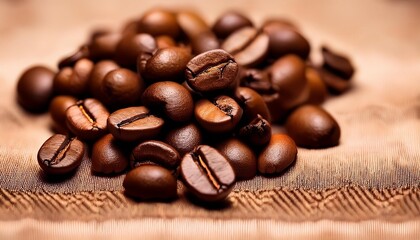 closeup of coffee beans