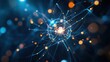 © TYSAMPON - Quantum Computing Frontier: Hyper-Realistic High-Tech Background of Subatomic Particles and Quantum Elements